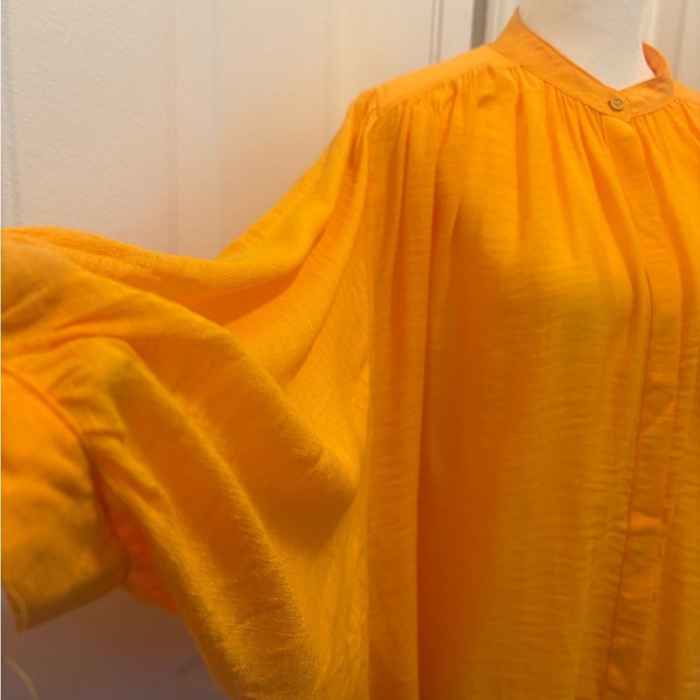 MAEVE. Women's Orange Blouse. SIZE S. ANTHROPOLOGIE - Picture 6 of 9